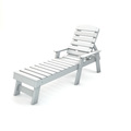 Frog Furnishings White Pensacola Chaise Lounge PB ADPENCLWHI